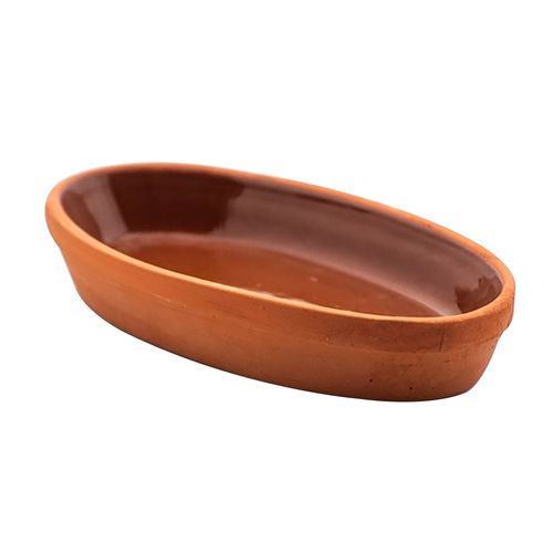 Fuente oval terracota 23 x 13 x 3.5 cm 700 ml