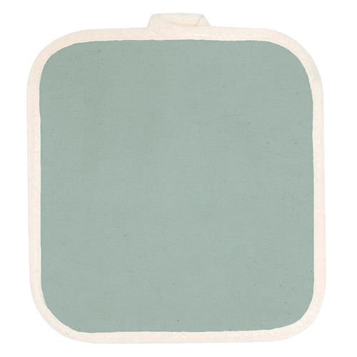 Agarradera 20x20 cm Tusor Liso Verde