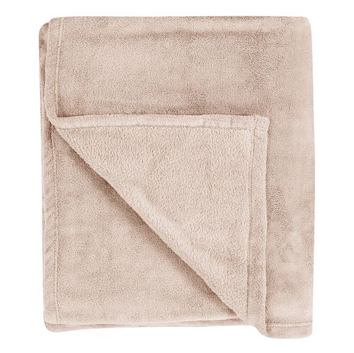 Manta HOME 2 plazas Coral Fleece 200x220 cm color durazno