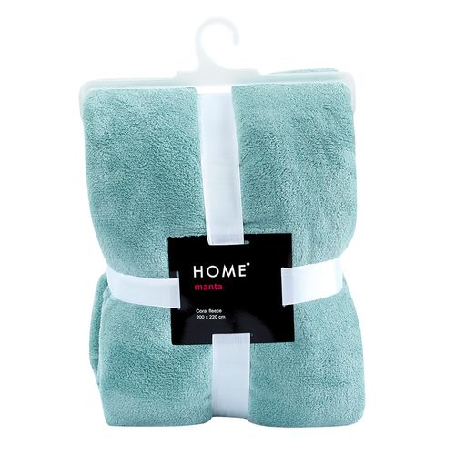 Manta 2 plazas Coral Fleece 200x220 verde