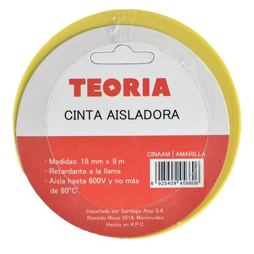 Cinta aisladora TEORIA amarilla