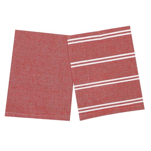 Set x 2 Repasadores 40x60 cm Línea Hilda Rojo