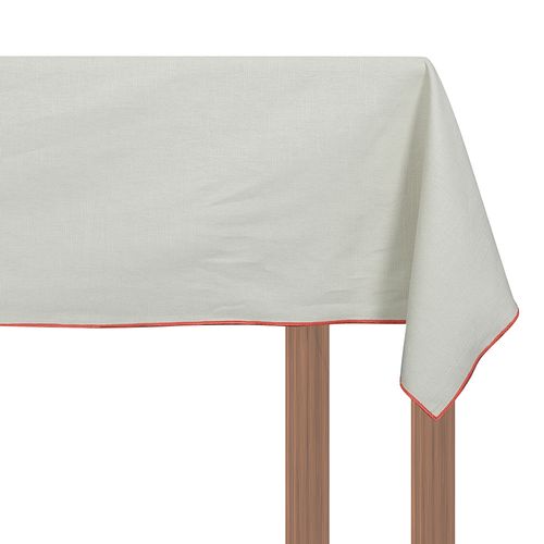 Mantel Rectangular 150x240 cm Salmon /Beige