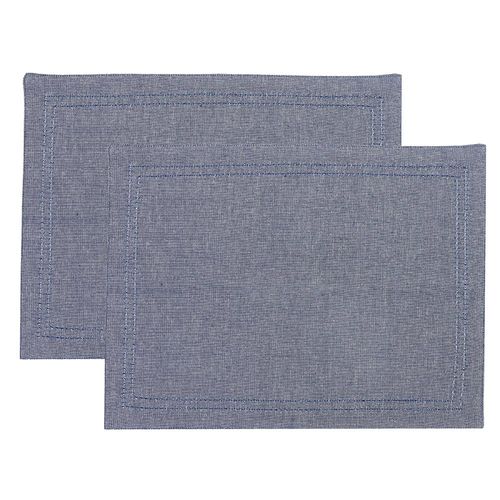 Set x 2 Individuales 35x45 cm Línea Boston Azul