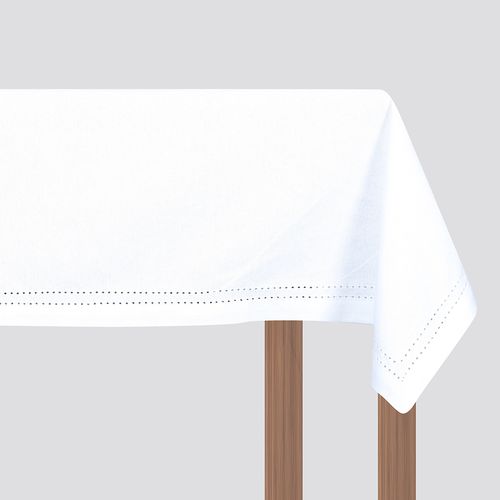 Mantel Rectangular 140x210 cm Línea Boston Blanco