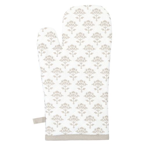 Manopla 16x32 cm Blanco / Beige