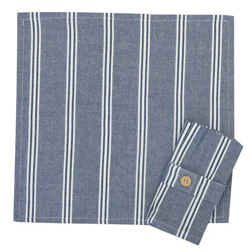Set x 4 Servilletas 40x40 cm Línea Salford Azul