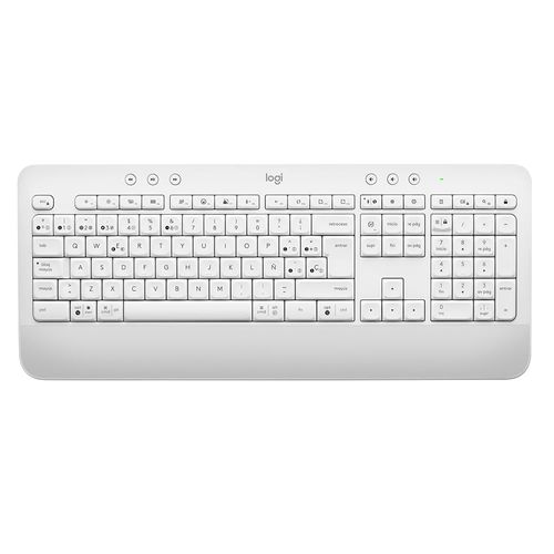 Teclado LOGITECH K650 inalámbrico/bluetooth blanco