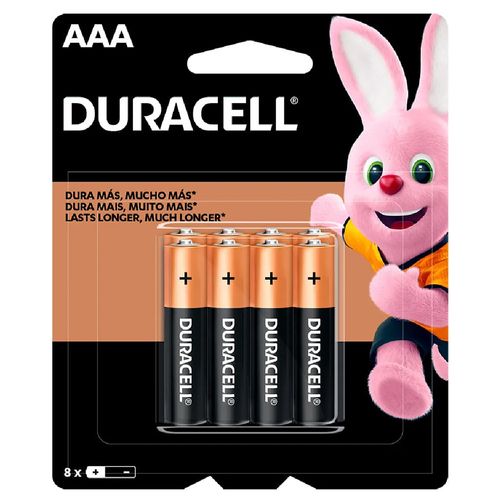 Pilas DURACELL AAA x 8 un.