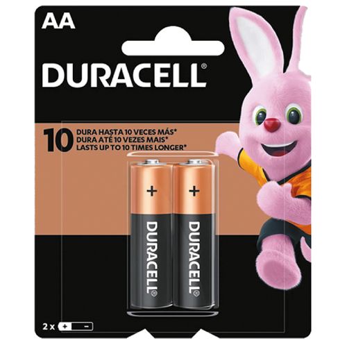 Pilas alcalinas DURACELL AA x 2 un.