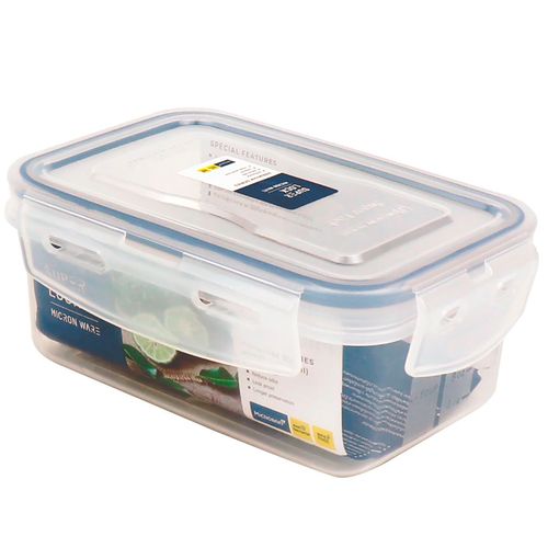 Contenedor rectangular 650 ml 11,5x16,8x7 cm super lock