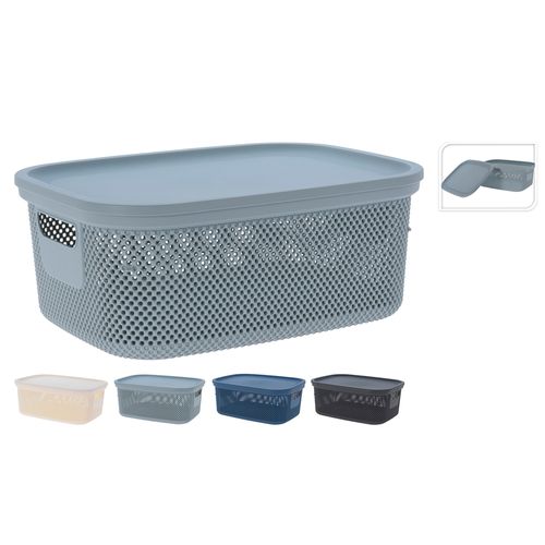 Caja de almacenamiento con tapa 12 L