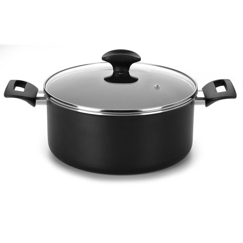 Cacerola 22 cm antiadherente con tapa vidrio MULTIFLON