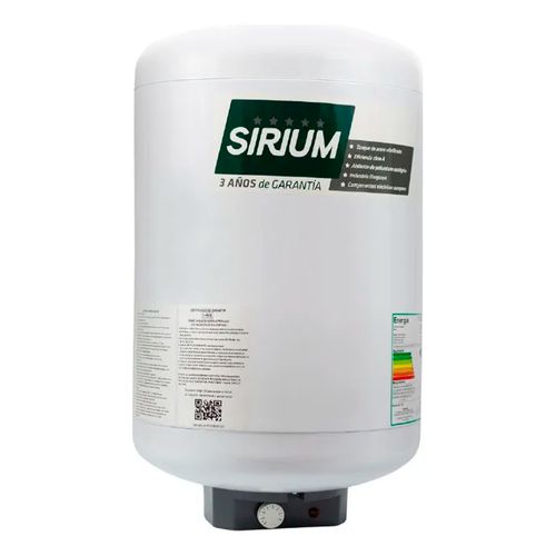 Termotanque de acero SIRIUM 40 L Mod. 40TA eficiencia clase a
