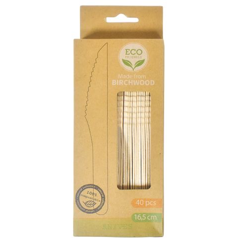 Juego de cuchillos en madera 40 un.