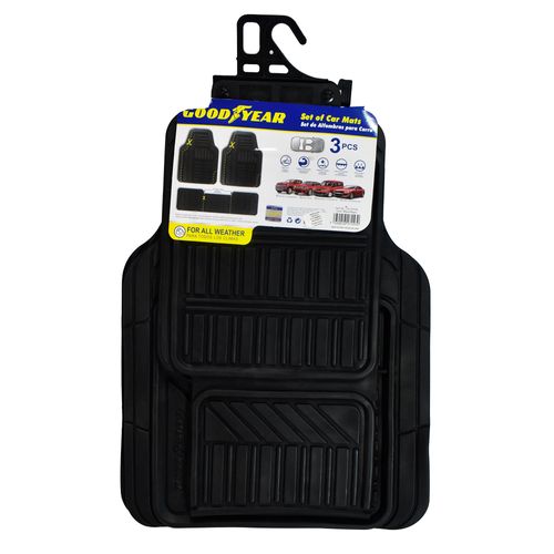 Alfombra para auto GOODYEAR 3 piezas 69x50 cm