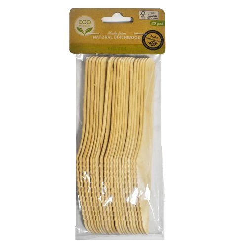 Set x 20 cuchillos im. madera
