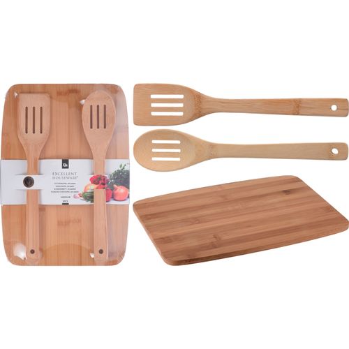 Set x 2 cucharas con tabla madera