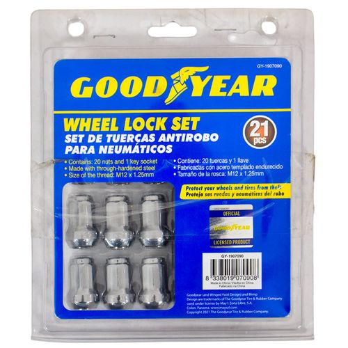Tuercas GOODYEAR set 21 piezas