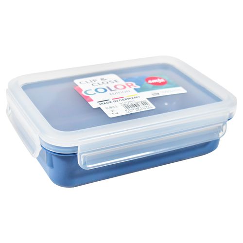Contenedor Clip Close 0.8 L Azul
