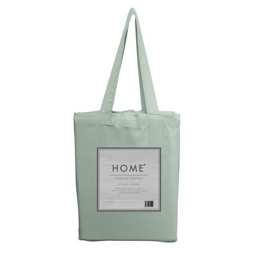 Juego de sabanas HOME Full Microfibra verde